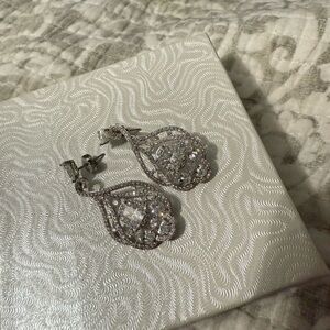 Elegant Silver Teardrop Earrings